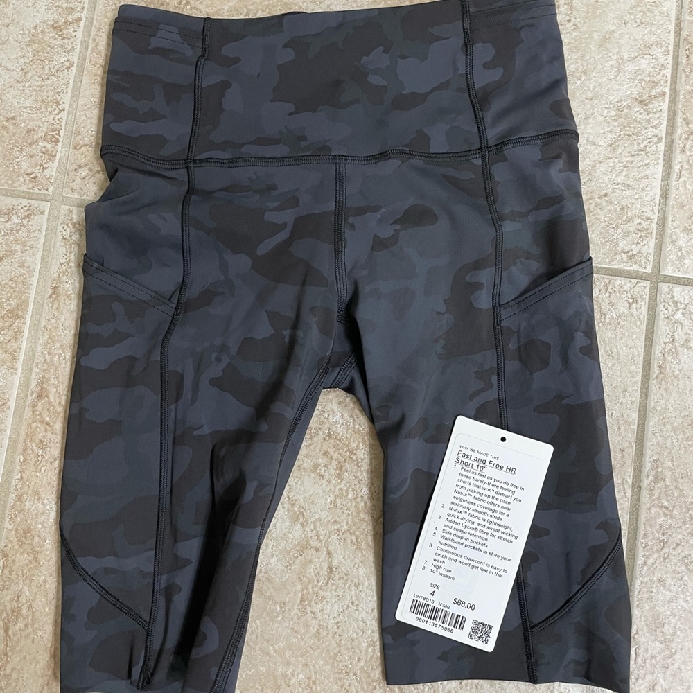 Lululemon Fast and Free 10” short